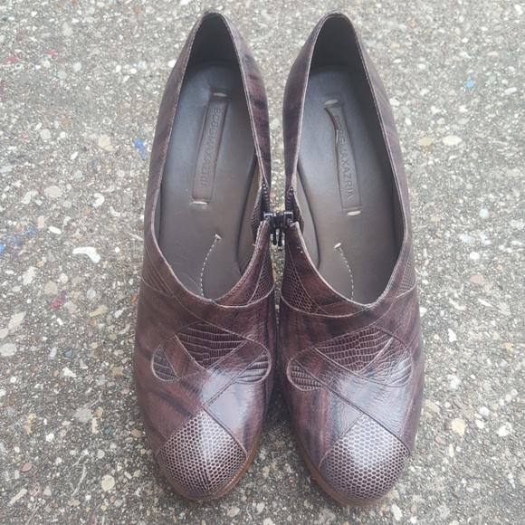 BCBG Max Azria Leather Platform Ankle Boots 9.5 - Picture 3 of 8